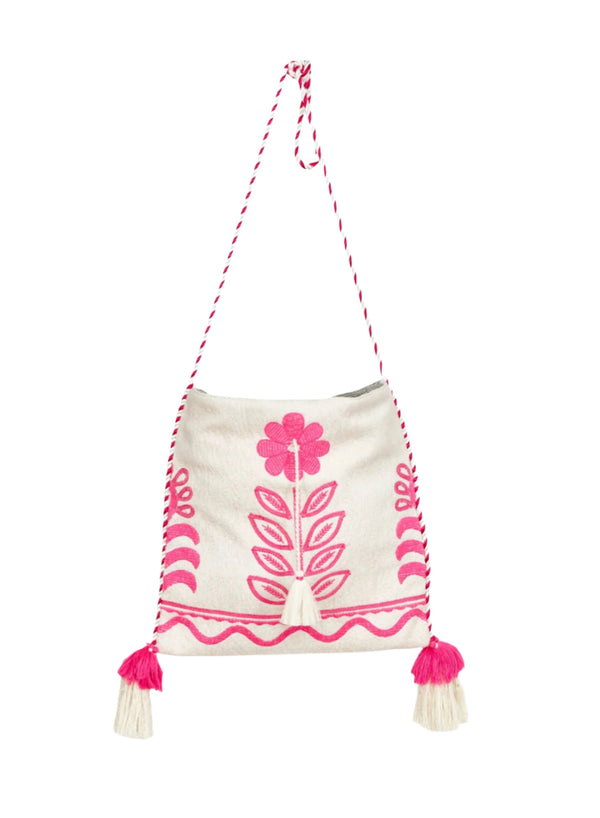 Reni Bag - Ecru/Pink