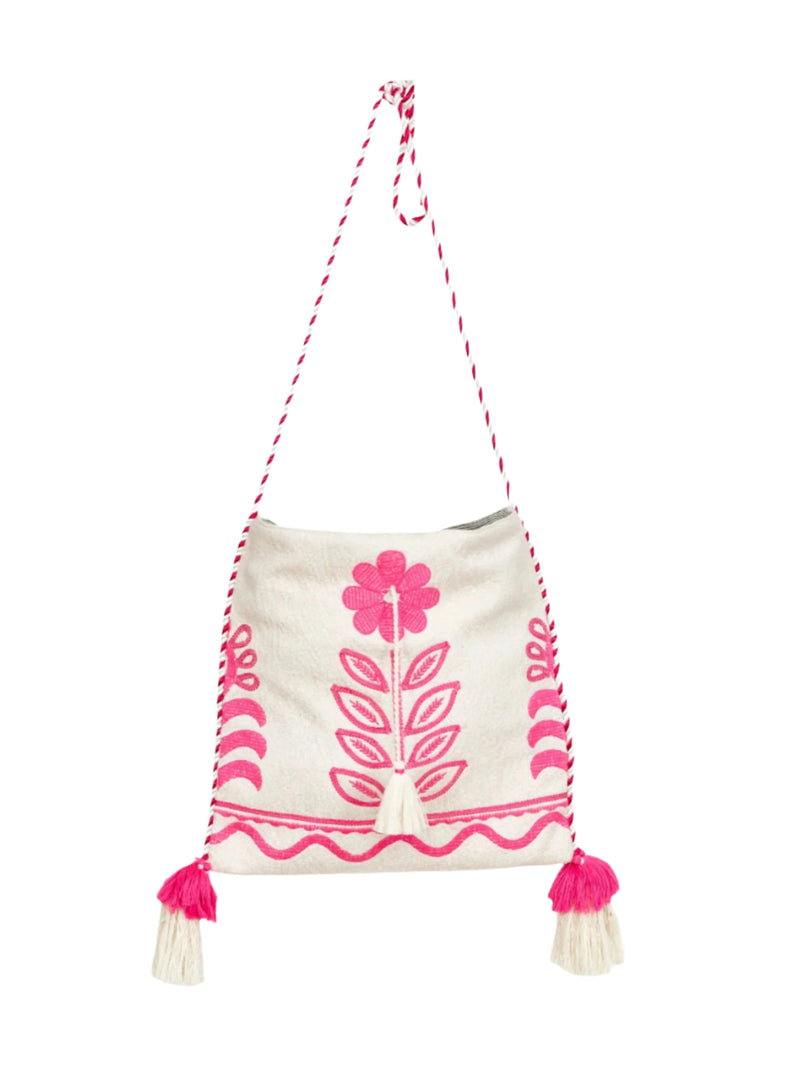 Reni Bag - Ecru/Pink